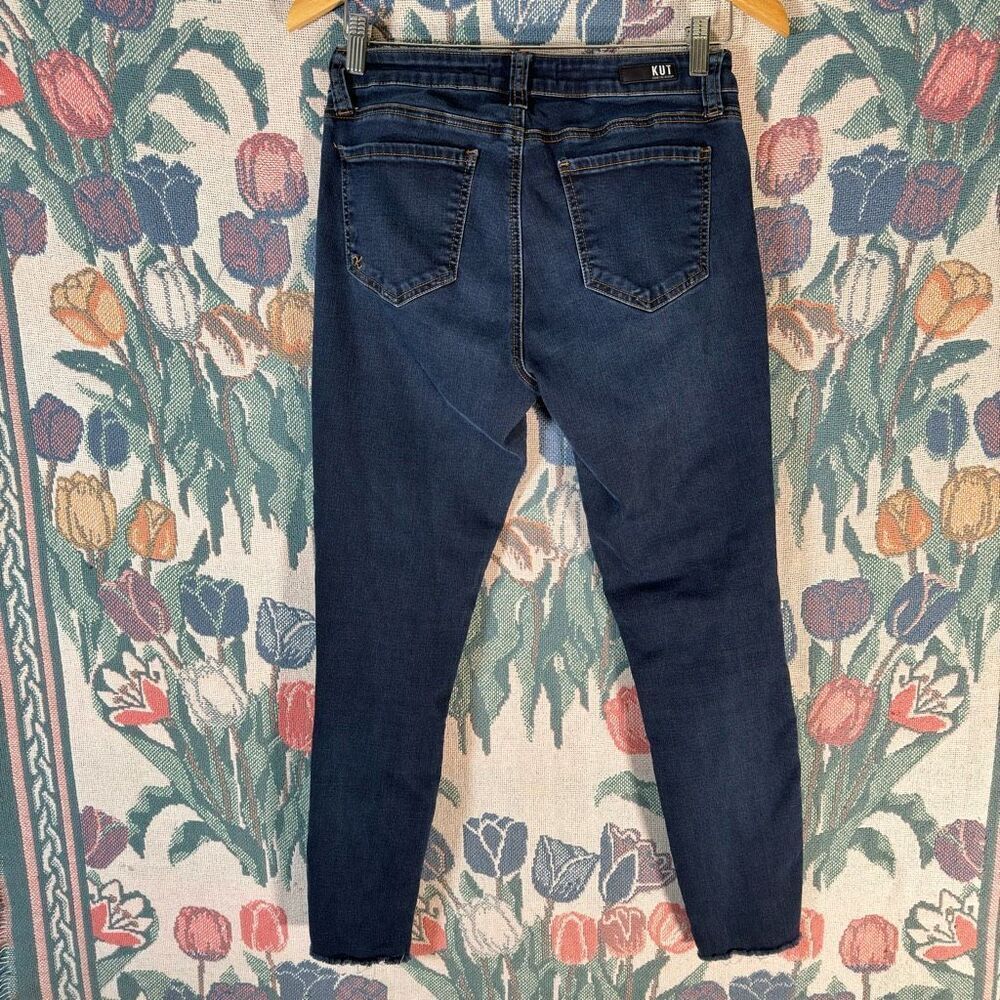 KUT From The Kloth Women's Denim Connie Ankle Skinny Fit Jeans Stretch Size 8